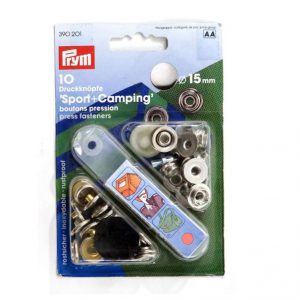 Setje drukknopen van Prym. Inclusief montagegereedschap.