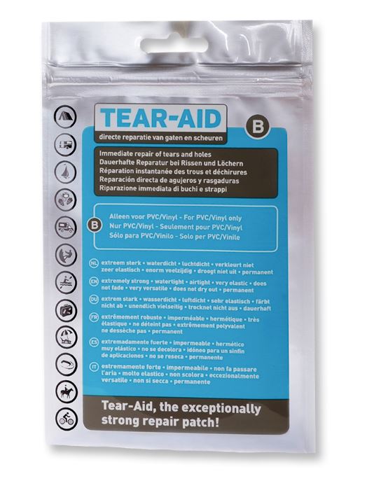 Tear-Aid kit type B reaparatiepleister voor PVC en vinyl