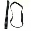 plat elastiek rubber zwart 32 cm lang en 2 cm breed