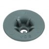 koordhouder nylon donkergrijs rond