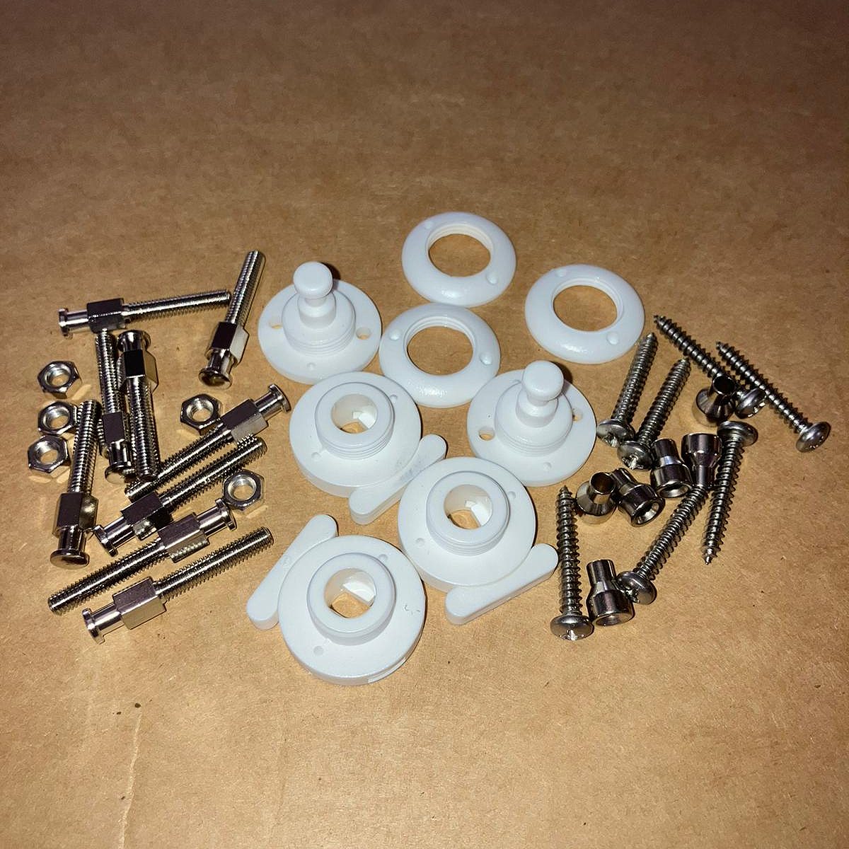 50 sets drukknopen T5 wit kunststof - 12 mm - voor naaien, scrapbooking